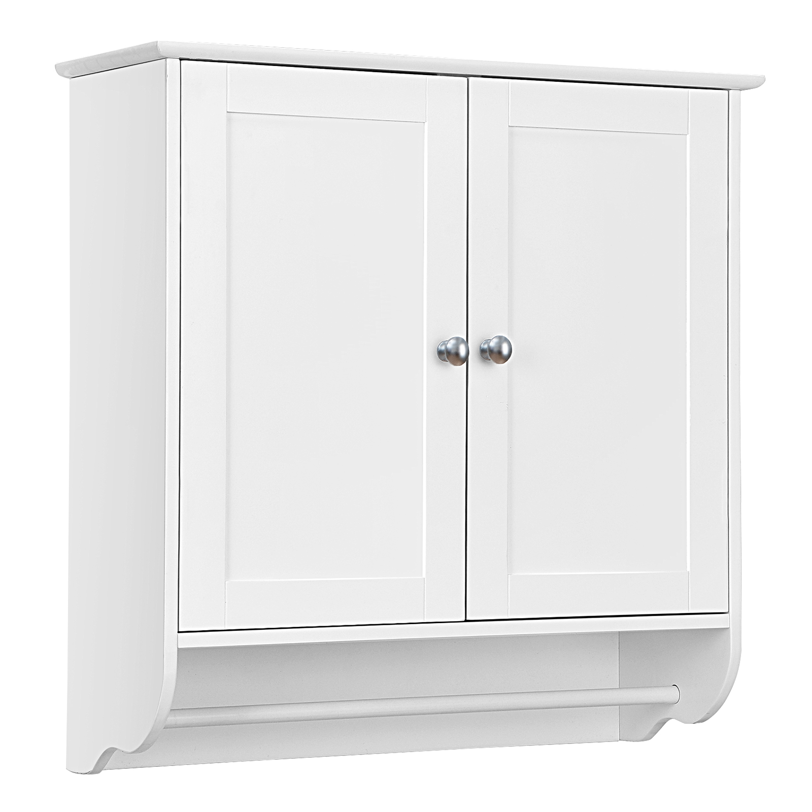 Wall Mounted Bathroom Cabinet with Adjustable Shelf-White