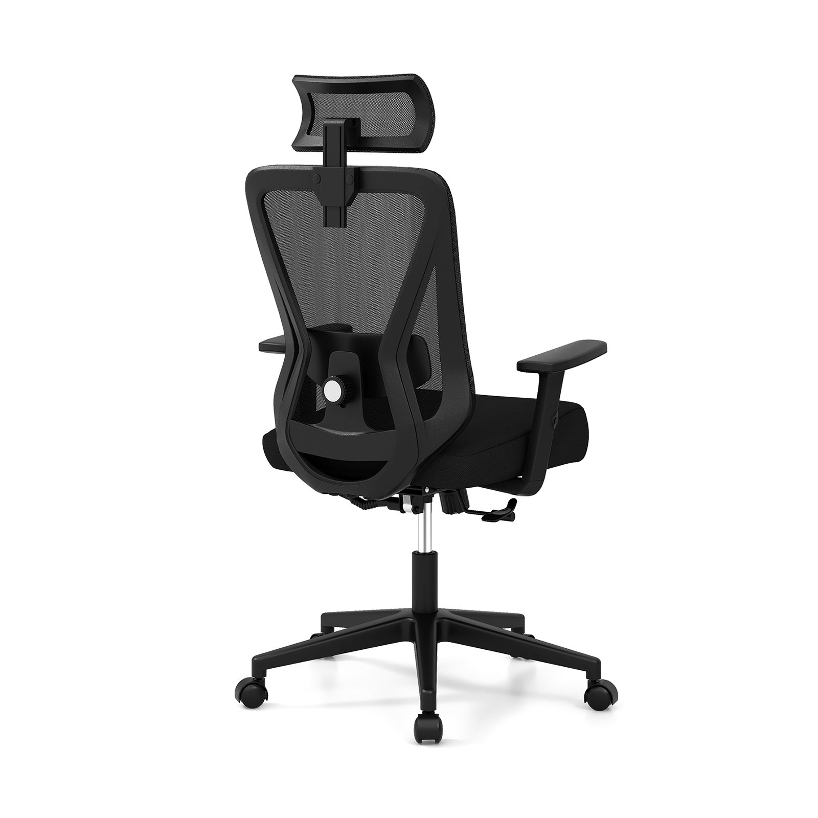 Mesh Ergonomic Office Chair Adjustable Swivel Task Chair-Black