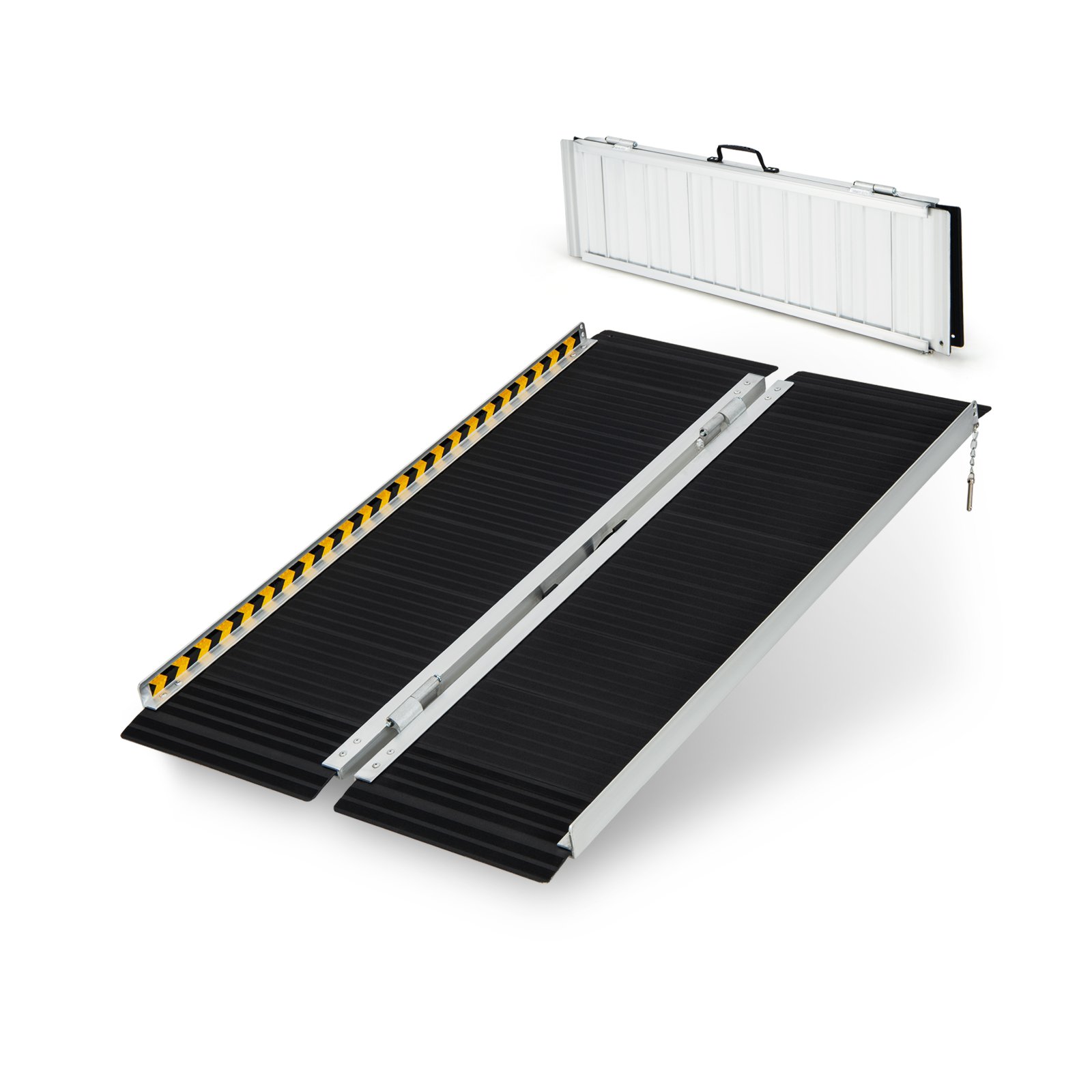 Portable Aluminum Wheelchair Ramp with Transition Plate-4FT