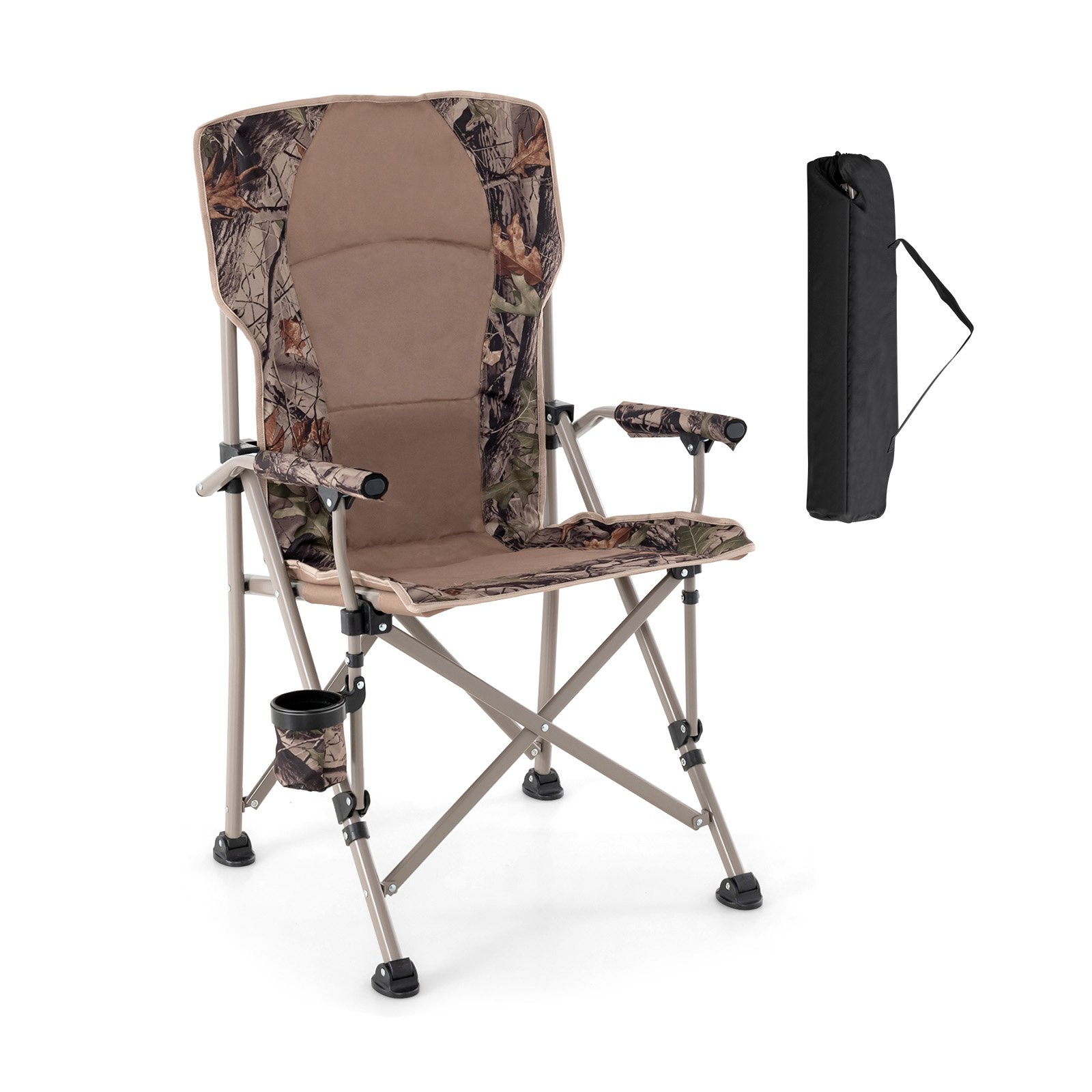 Portable Folding Camping Chair with Anti-Slip Feet