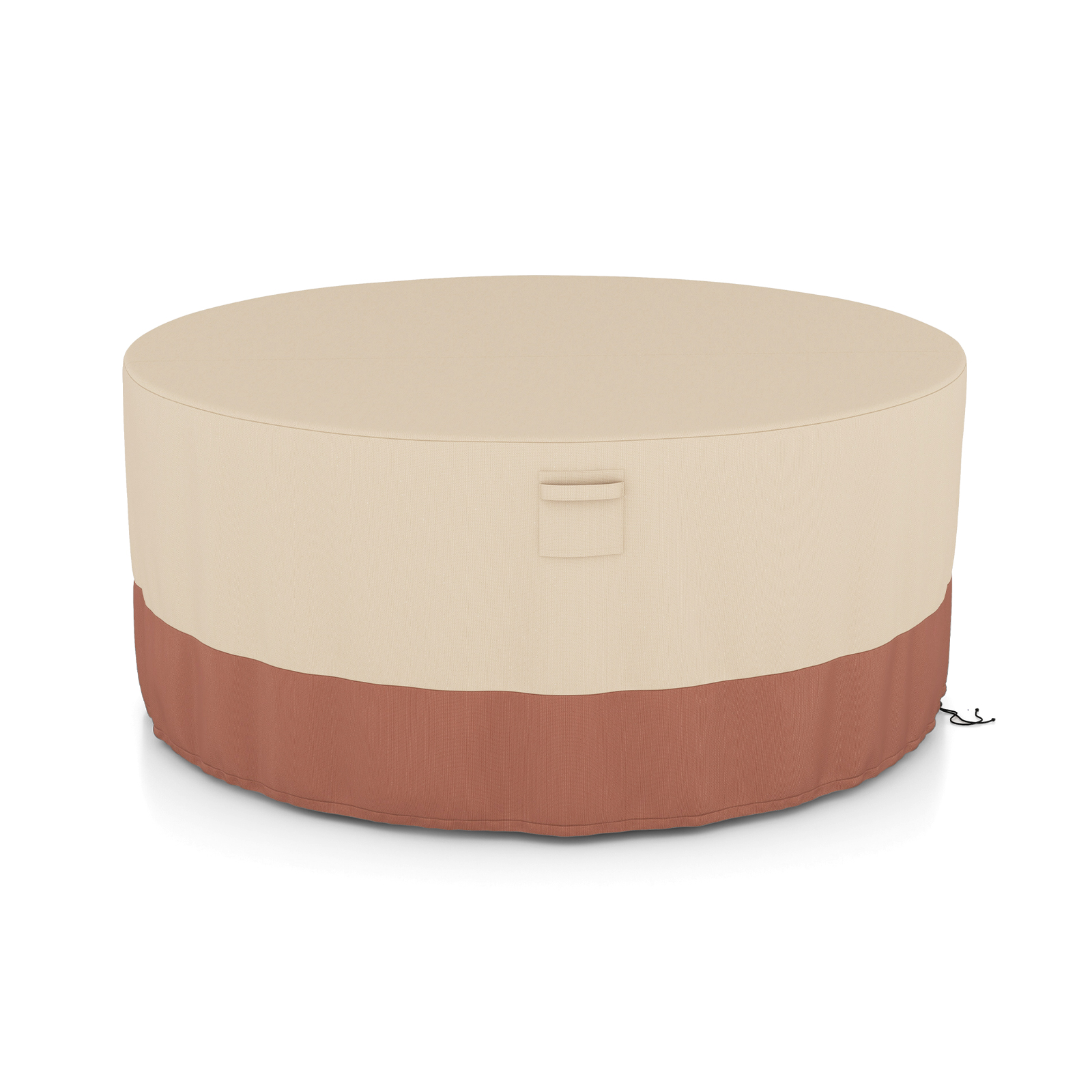 158/181/213 CM Round Patio Furniture Cover-Beige-S