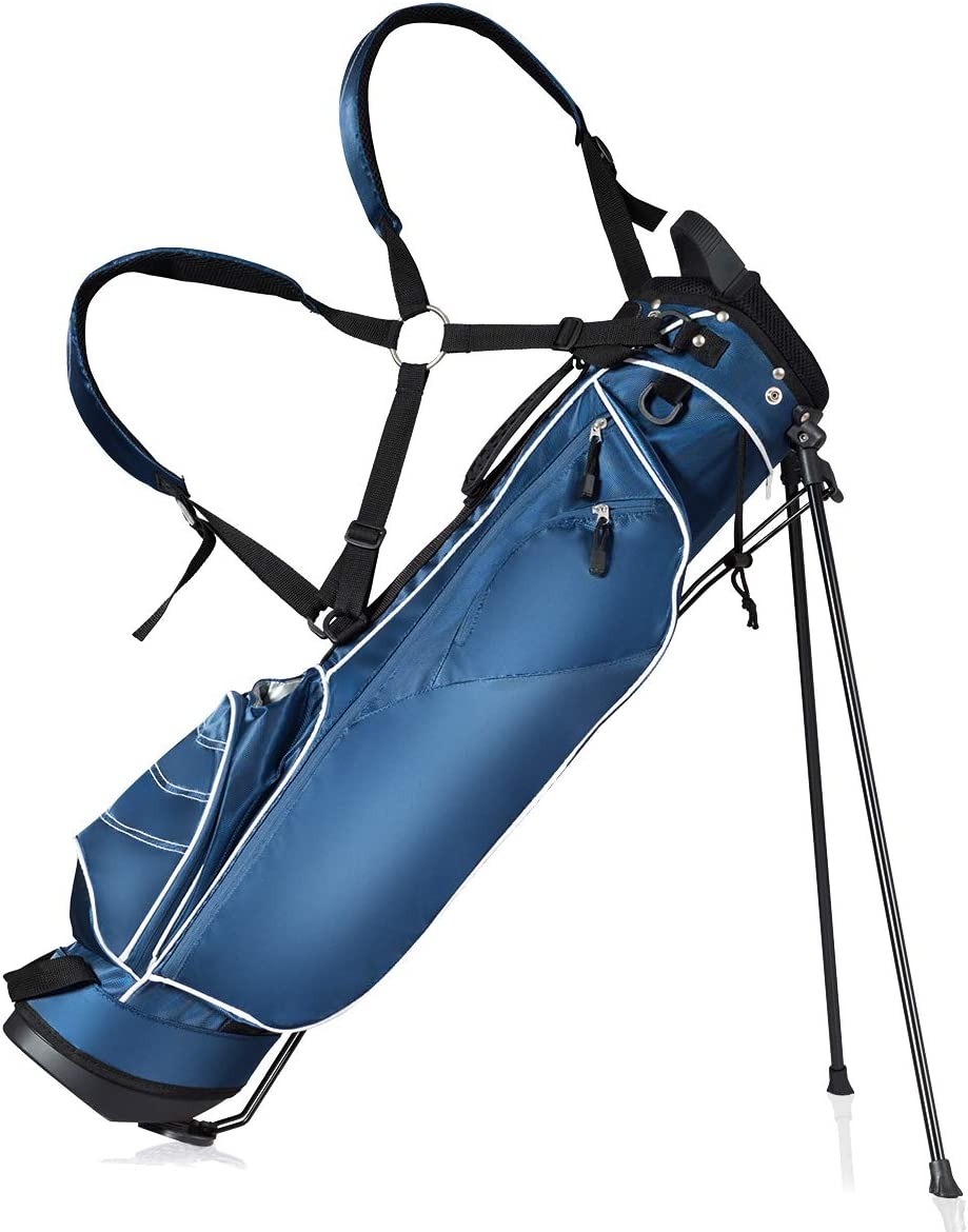 Golf Stand Bag with 4 Way Dividers-Navy