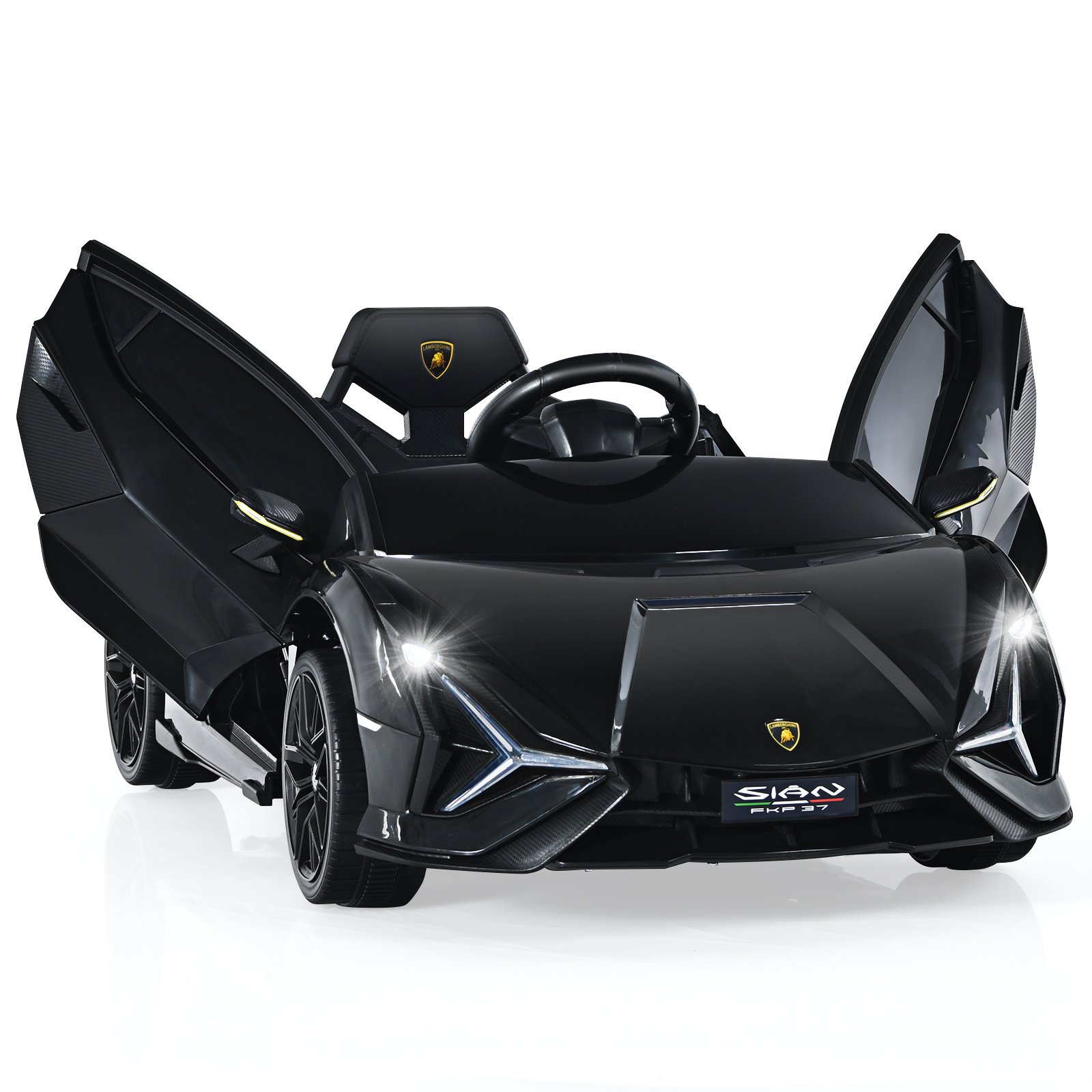 12V Kids Electric Ride on Car with Remote Control-Black