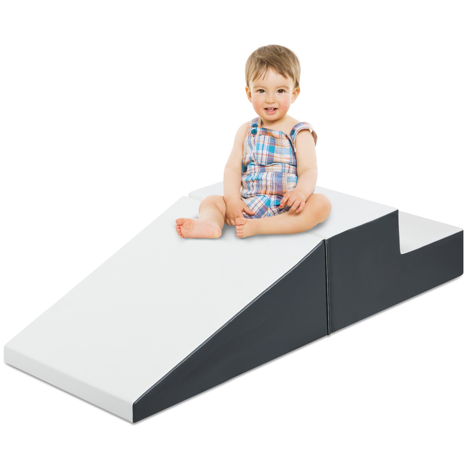 Toddler Climb and Crawl Foam Play Set-White