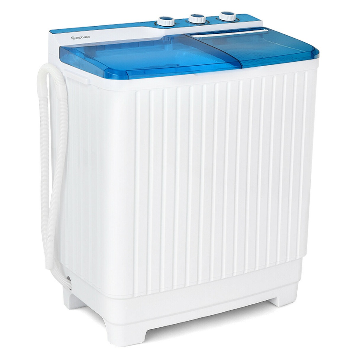 Semi-Automatic Washing Machine with 3 Modes for Apartment-Blue