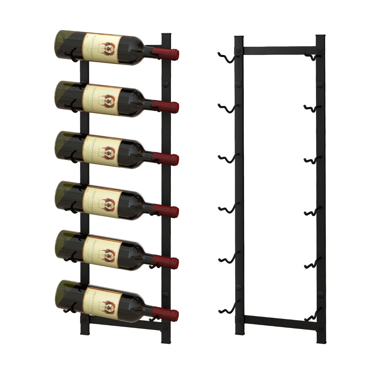 Wall Mounted Metal Wine Rack Organizer for Liquor and Champagne-S