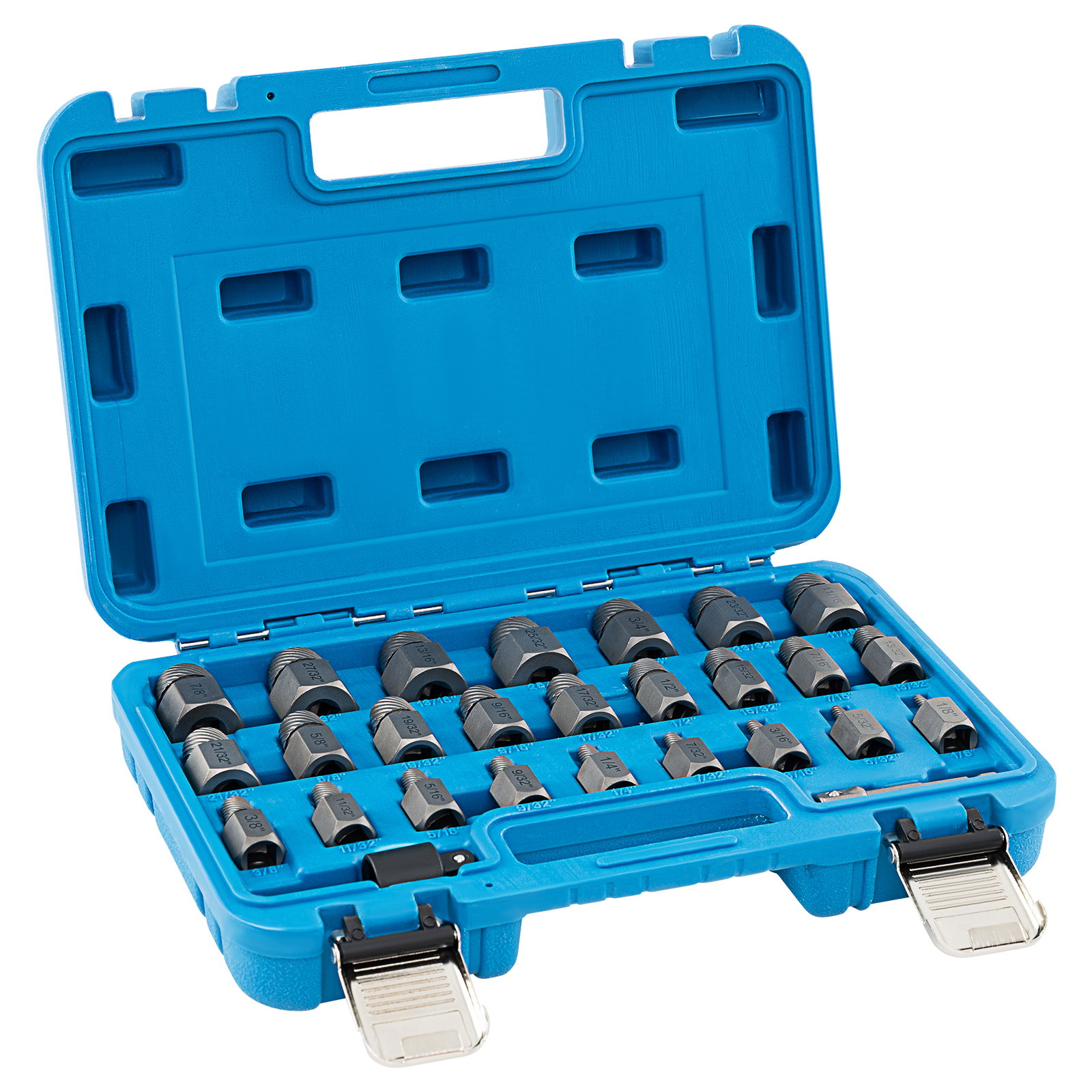 27 Pieces Screw Extractor Set with 3/8 Inches Drive-Blue