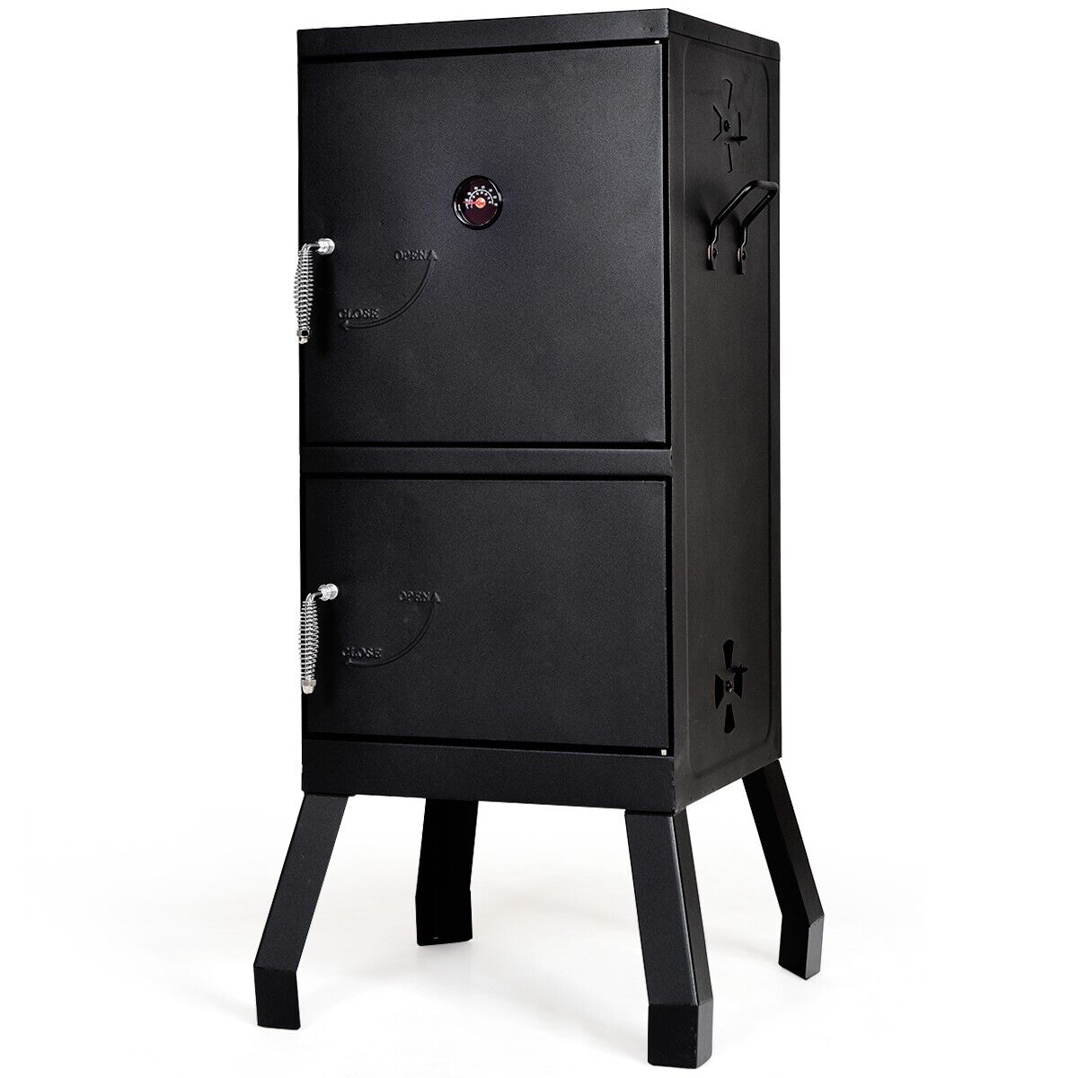 2-Layer Vertical Charcoal Smoker Oven