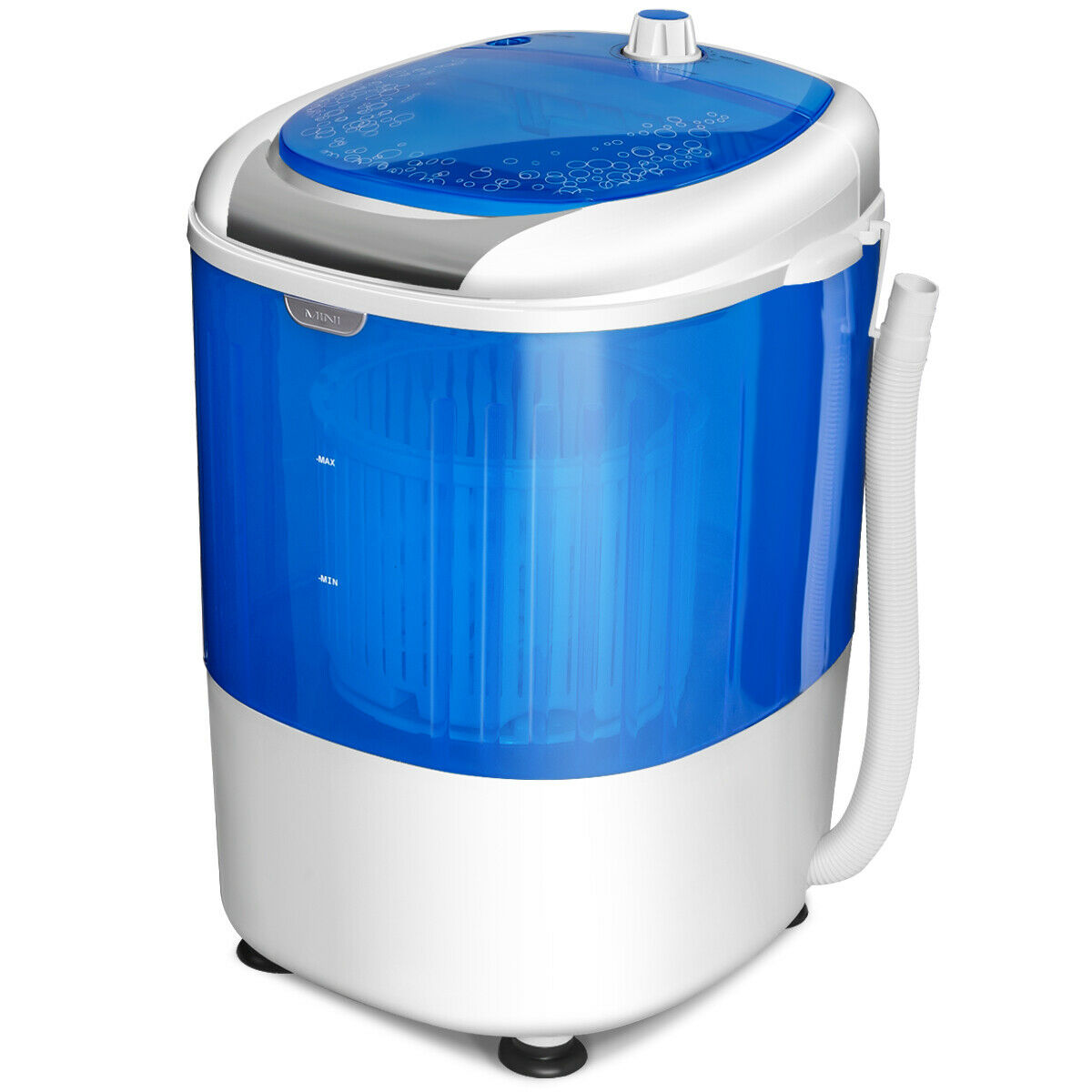 2 in 1 Mini Single Tub Washer Spin Dryer Semi-automatic-Blue